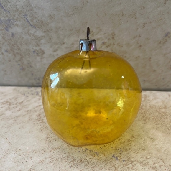 Old Vintage Christmas Unsilvered Apple Ornament Poland - Picture 2 of 7